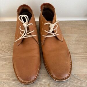 Steve Madden Mens Hestonn 217‎ Tan Leather Chukka Boots Size 10.5